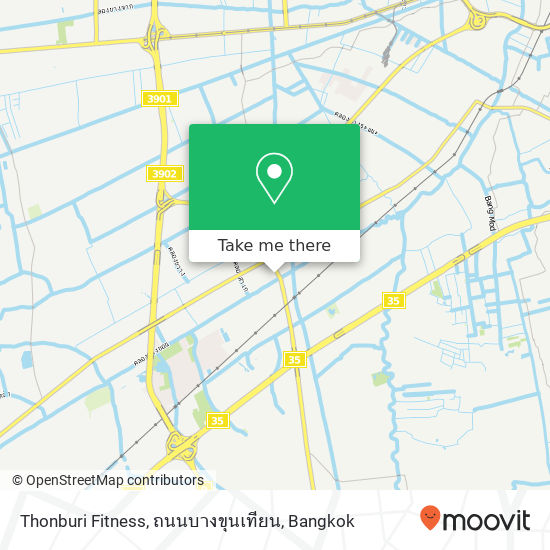 Thonburi Fitness, ถนนบางขุนเทียน map