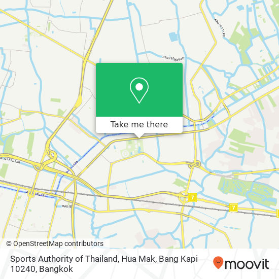 Sports Authority of Thailand, Hua Mak, Bang Kapi 10240 map