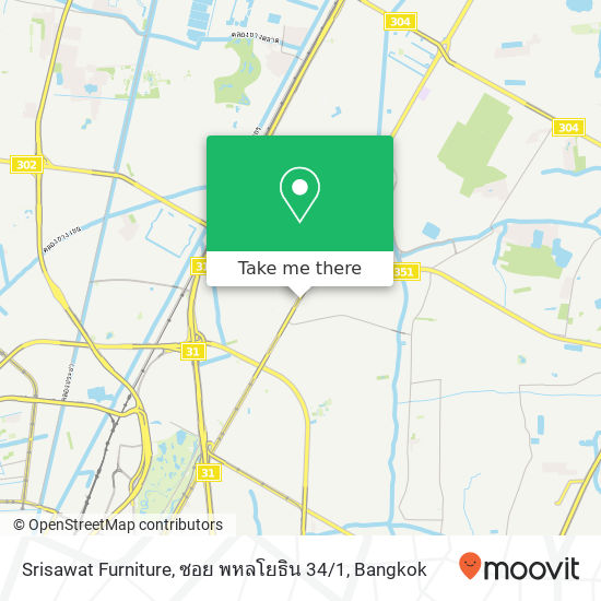 Srisawat Furniture, ซอย พหลโยธิน 34 / 1 map