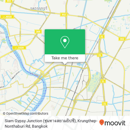 Siam Gypsy Junction (ชุมทางสยามยิปซี), Krungthep-Nonthaburi Rd map