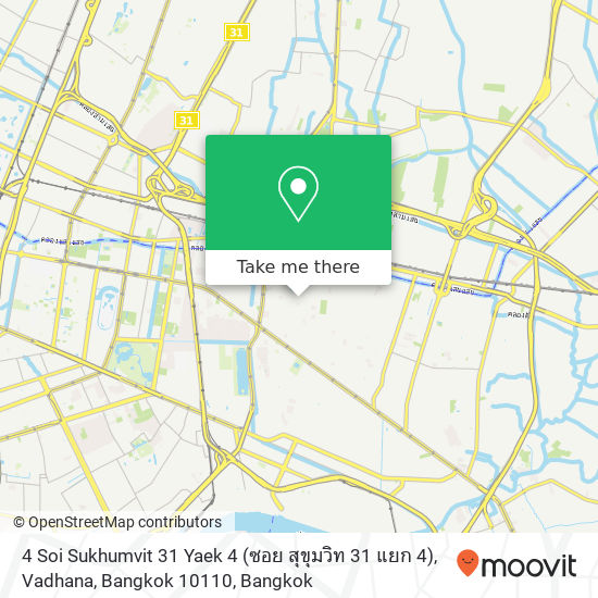 4 Soi Sukhumvit 31 Yaek 4 (ซอย สุขุมวิท 31 แยก 4), Vadhana, Bangkok 10110 map