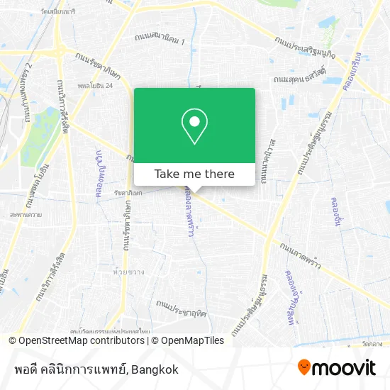 พอดี คลินิกการแพทย์ map