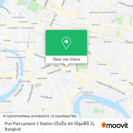Pun Pun Lumpini 3 Station (ปันปั่น สถานีลุมพินี 3) map