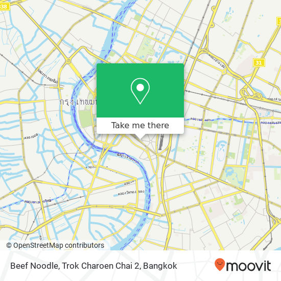 Beef Noodle, Trok Charoen Chai 2 map