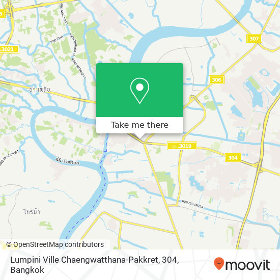 Lumpini Ville Chaengwatthana-Pakkret, 304 map