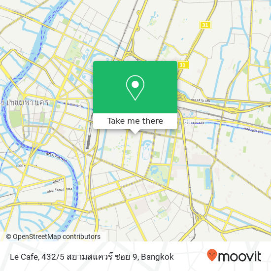 Le Cafe, 432 / 5 สยามสแควร์ ซอย 9 map