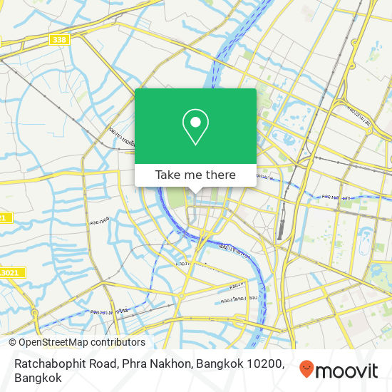 Ratchabophit Road, Phra Nakhon, Bangkok 10200 map