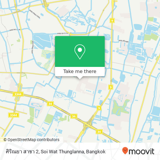 ศิริณยา สาขา 2, Soi Wat Thunglanna map