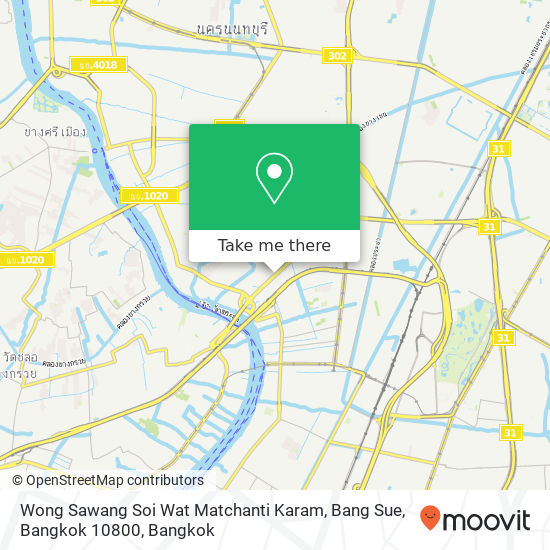 Wong Sawang Soi Wat Matchanti Karam, Bang Sue, Bangkok 10800 map