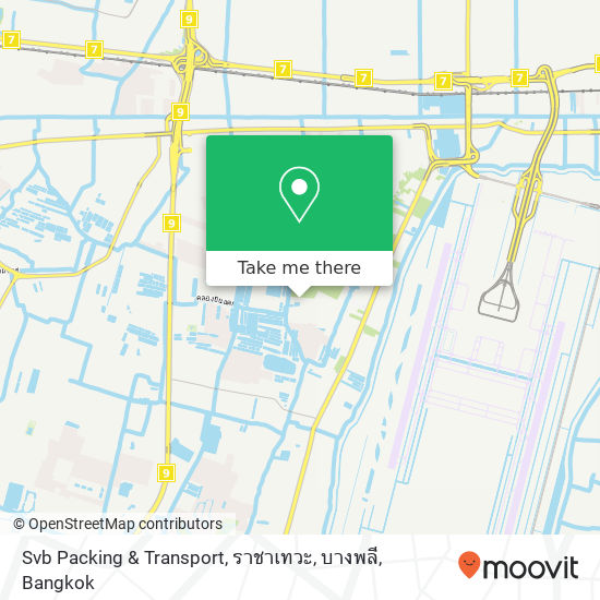 Svb Packing & Transport, ราชาเทวะ, บางพลี map