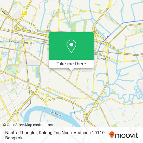 Nantra Thonglor, Khlong Tan Nuea, Vadhana 10110 map