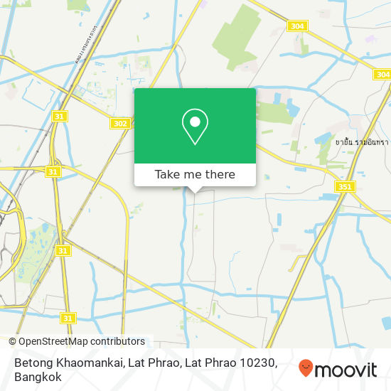 Betong Khaomankai, Lat Phrao, Lat Phrao 10230 map