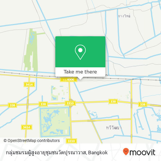 กลุ่มชมรมผู้สูงอายุชุมชนวัดปุรณาวาส map