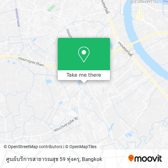 ศูนย์บริการสาธารณสุข 59 ทุ่งครุ map