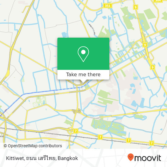 Kittiwet, ถนน เสรีไทย map