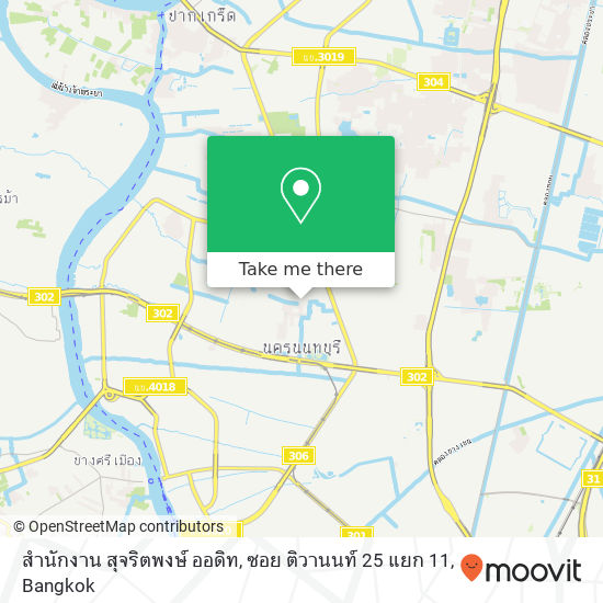 สำนักงาน สุจริตพงษ์ ออดิท, ซอย ติวานนท์ 25 แยก 11 map