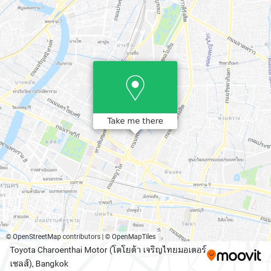 Toyota Charoenthai Motor (โตโยต้า เจริญไทยมอเตอร์เซลส์) map