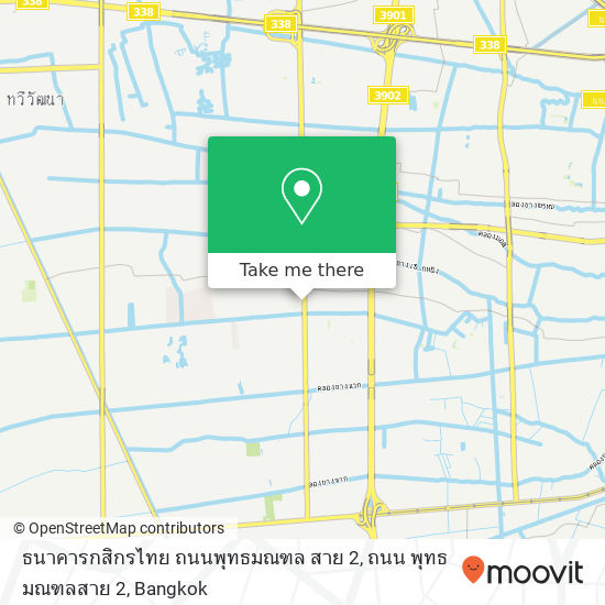 ธนาคารกสิกรไทย ถนนพุทธมณฑล สาย 2, ถนน พุทธมณฑลสาย 2 map