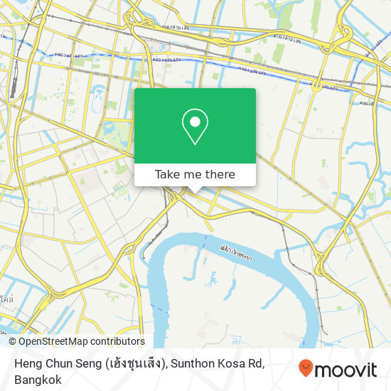 Heng Chun Seng (เฮ้งชุนเส็ง), Sunthon Kosa Rd map