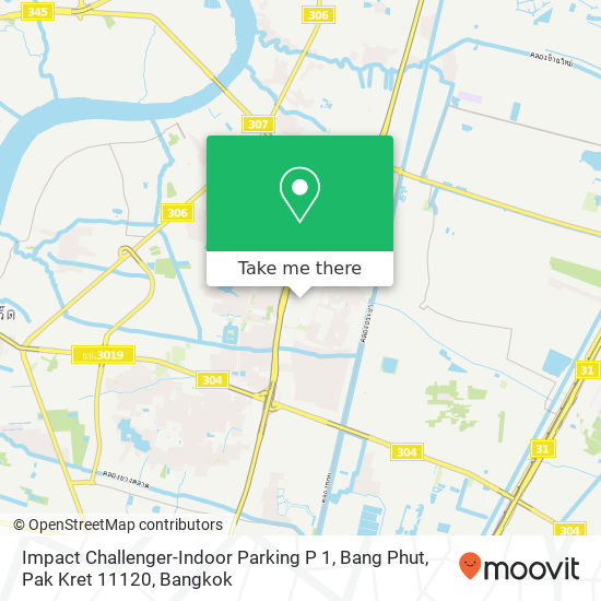 Impact Challenger-Indoor Parking P 1, Bang Phut, Pak Kret 11120 map