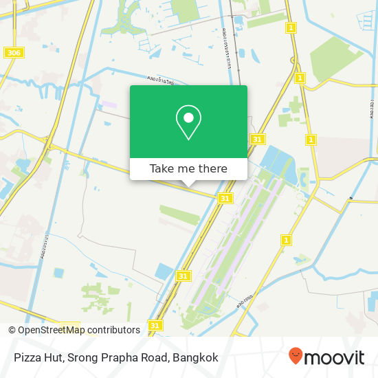 Pizza Hut, Srong Prapha Road map