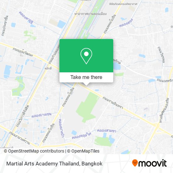 Martial Arts Academy Thailand map