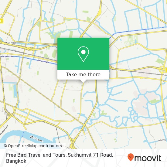 Free Bird Travel and Tours, Sukhumvit 71 Road map