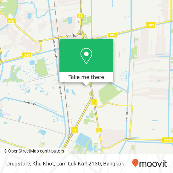 Drugstore, Khu Khot, Lam Luk Ka 12130 map