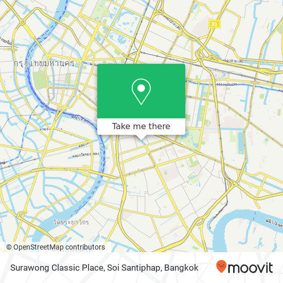 Surawong Classic Place, Soi Santiphap map