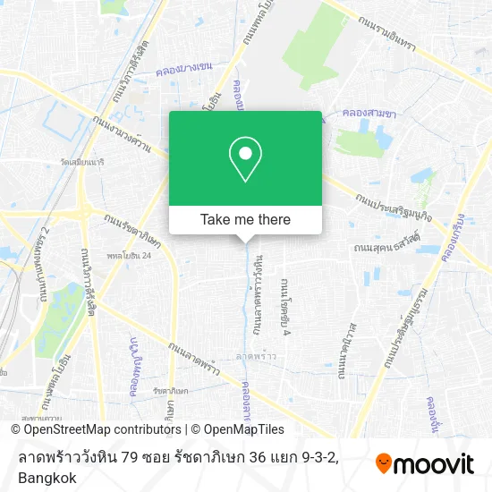 ลาดพร้าววังหิน 79 ซอย รัชดาภิเษก 36 แยก 9-3-2 map
