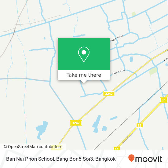 Ban Nai Phon School, Bang Bon5 Soi3 map