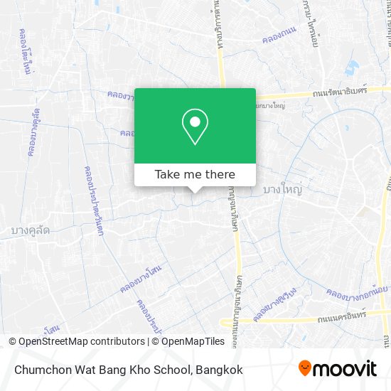 Chumchon Wat Bang Kho School map