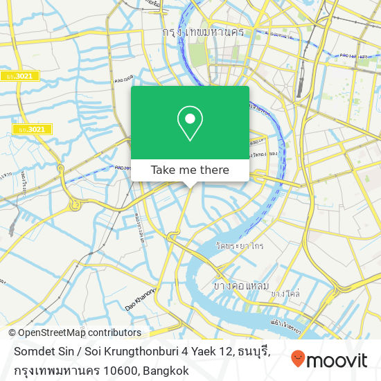 Somdet Sin / Soi Krungthonburi 4 Yaek 12, ธนบุรี, กรุงเทพมหานคร 10600 map