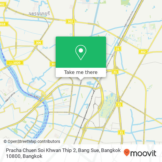 Pracha Chuen Soi Khwan Thip 2, Bang Sue, Bangkok 10800 map