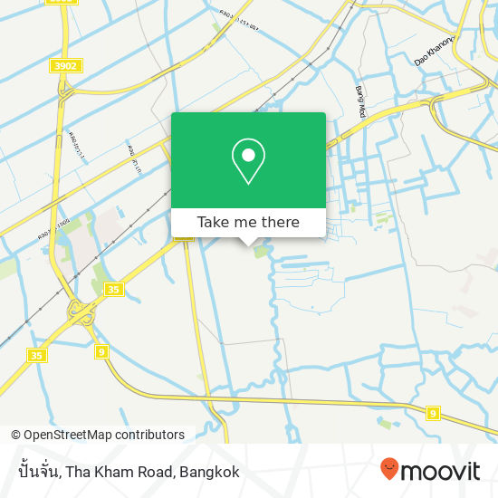 ปั้นจั่น, Tha Kham Road map