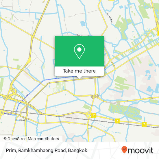 Prim, Ramkhamhaeng Road map