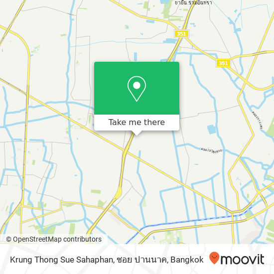 Krung Thong Sue Sahaphan, ซอย ปานนาค map