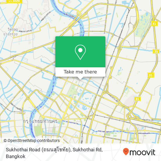 Sukhothai Road (ถนนสุโขทัย), Sukhothai Rd map