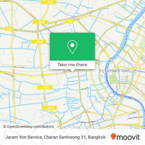 Jaram Yon Service, Charan Sanitwong 31 map