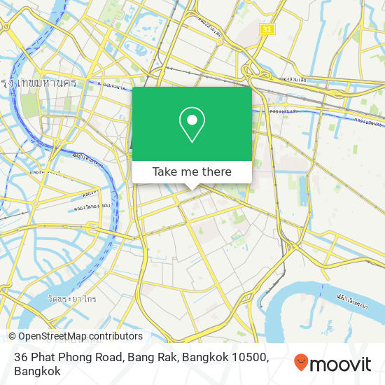 36 Phat Phong Road, Bang Rak, Bangkok 10500 map