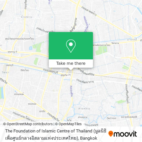 The Foundation of Islamic Centre of Thailand (มูลนิธิเพื่อศูนย์กลางอิสลามแห่งประเทศไทย) map