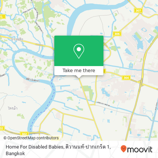 Home For Disabled Babies, ติวานนท์-ปากเกร็ด 1 map
