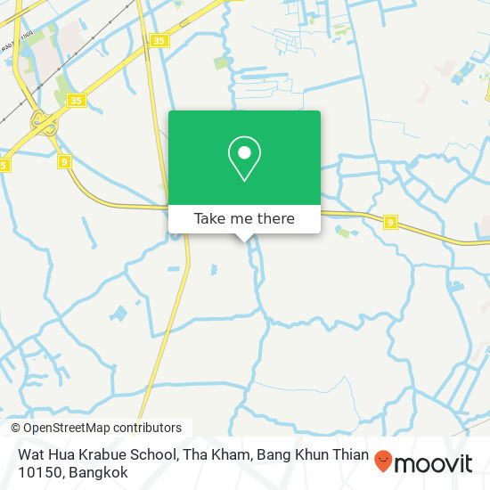 Wat Hua Krabue School, Tha Kham, Bang Khun Thian 10150 map