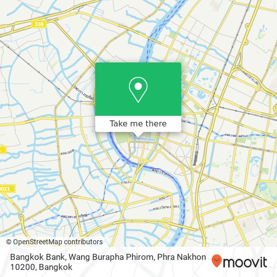 Bangkok Bank, Wang Burapha Phirom, Phra Nakhon 10200 map