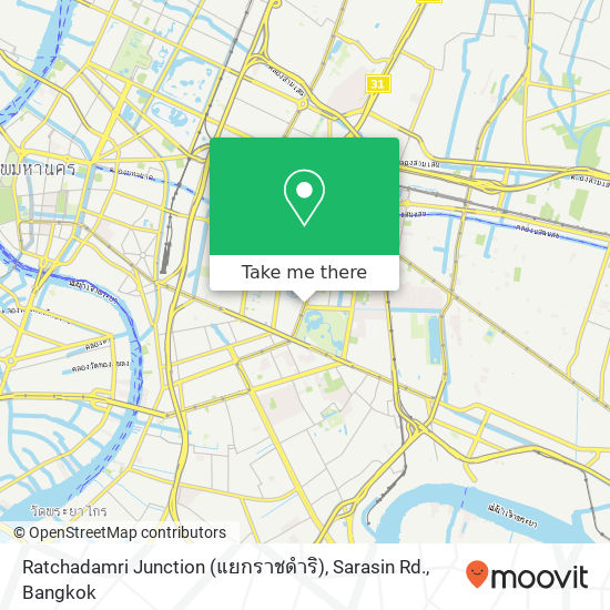 Ratchadamri Junction (แยกราชดำริ), Sarasin Rd. map