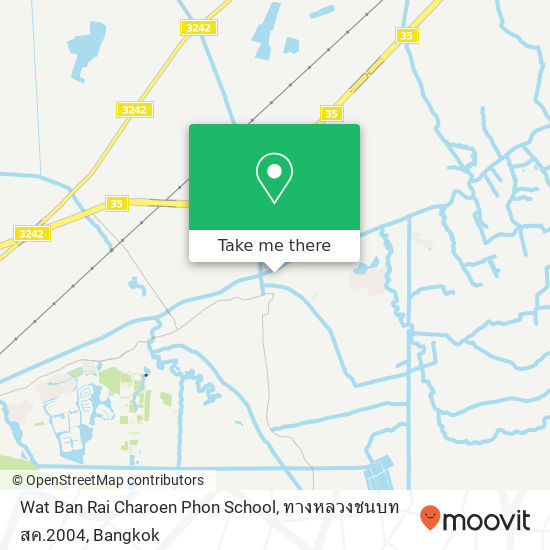 Wat Ban Rai Charoen Phon School, ทางหลวงชนบท สค.2004 map