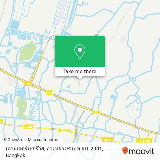 เคาน์เตอร์เซอร์วิส, ทางหลวงชนบท สป. 2001 map