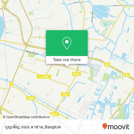 บุญเพ็ญ, ถนน ลาซาล map