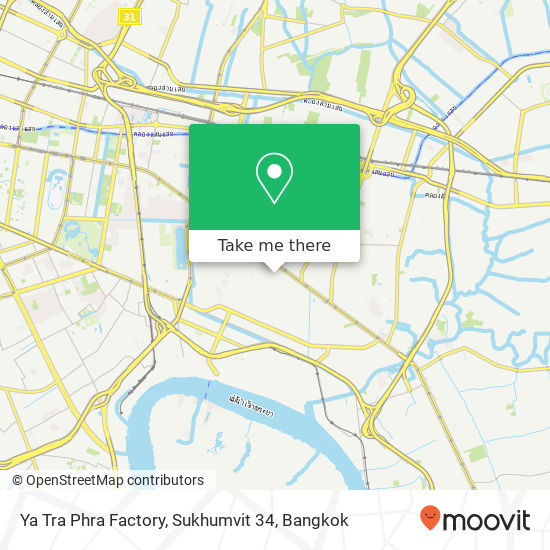Ya Tra Phra Factory, Sukhumvit 34 map