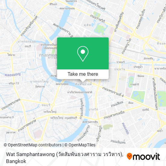 Wat Samphantawong (วัดสัมพันธวงศาราม วรวิหาร) map